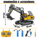 RC Excavator - Escavadeira Articulada - 11 Canais - 2.4GHz - BrincAuto