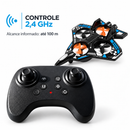 RC Drone - Jato Caça de Combate - 360° - LED - 2.4GHz - 3 Baterias - BrincAuto