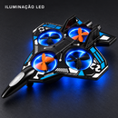 RC Drone - Jato Caça de Combate - 360° - LED - 2.4GHz - 3 Baterias - BrincAuto
