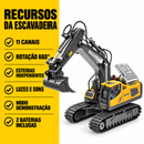 RC Excavator - Escavadeira Articulada - 11 Canais - 2.4GHz - BrincAuto